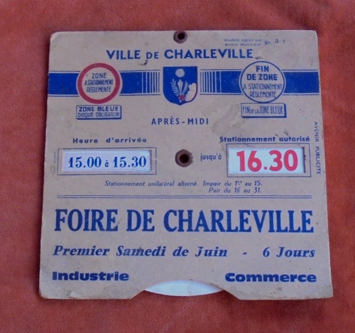 Joli disque stationnement