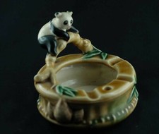 Cendrier ours panda céramique