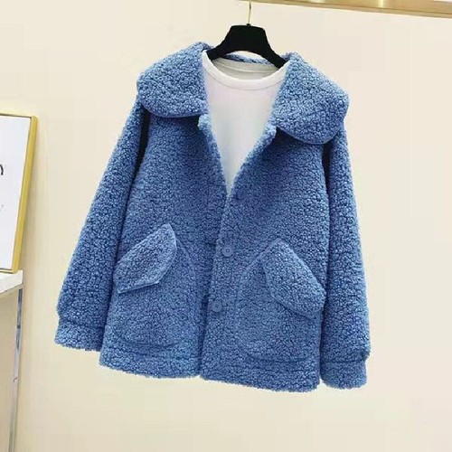 Femme sherpa manteau court - sherpa,
