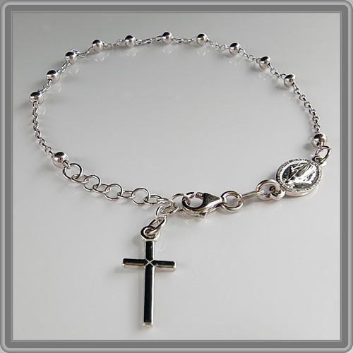 Bracelet rosario argent 925 - rosario,