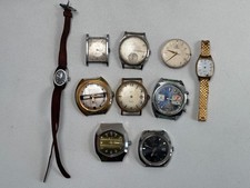 Lot de 10 montres anciennes à réparer ou pour pièces YEMA OMEGA ...