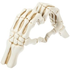 Squelette main coeur Style