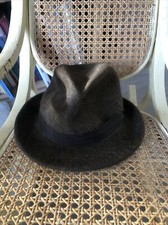Ancien Chapeau Taille 55 Veritable Feutre De Poil 