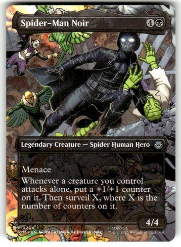 Spider man noir - noir, (borderless)