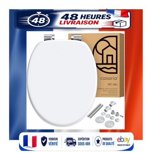 Casaria siège blanc mdf - blanc,