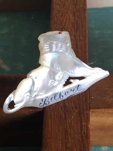Ancienne broche nacre - ancienne,