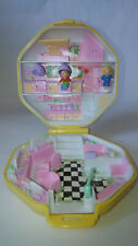 POLLY POCKET Polly's hair salon , salon de coiffure, Bluebird 1990, 2 figurines