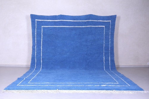 Tapis marocain bleu - ,