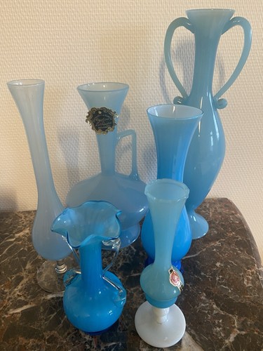 Vases opaline couleur - en,
