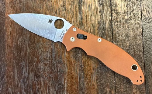 Spyderco manix burnt - spyderco, /burnt