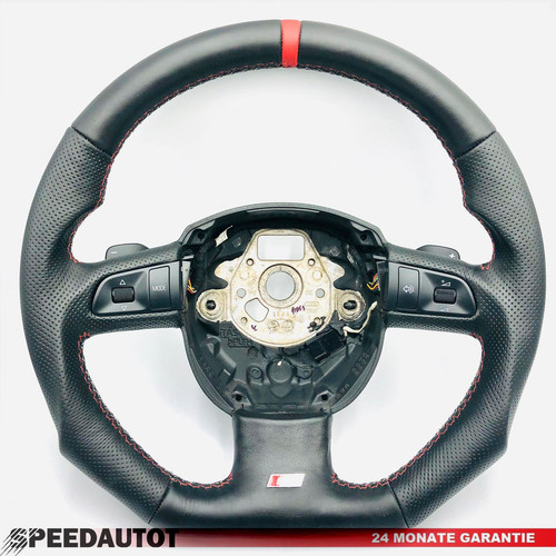 Volant tuning aplatit noir - volant,