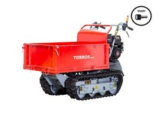 Minidumper à chenilles benne plateau basculante à ridelles MRP500H6E