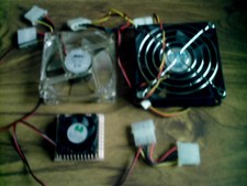 lot informatique 3 ventilateurs de refroidissement pour  ordinateur pc de bureau