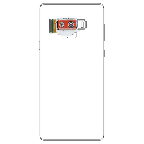 Caméra arrière pour samsung - caméra,