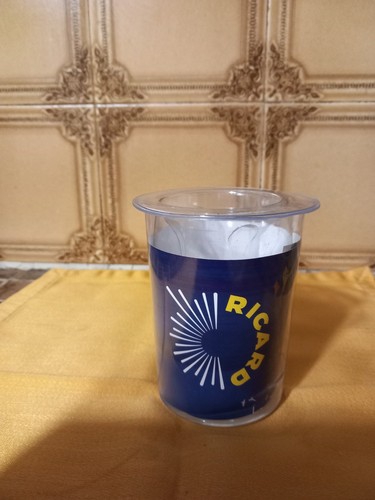 Verre ricard demi soleil - -,