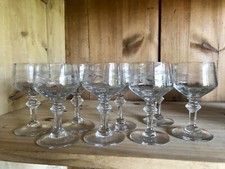 Lot de 8 verres à Vin Cuit /