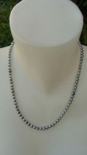 Magnifique collier perles de tahiti argent fermoir necklace
