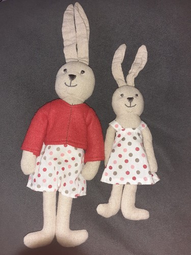 Doudou peluche lapin maman - doudou/peluche, +