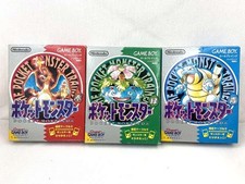 Poche Monster Rouge/Vert/Bleu Nintendo Gameboy Logiciel Avec Étui Fabriqué En