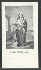 image pieuse ancianne de Santa