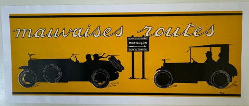 Affiche ancienne 1920 - affiche, pneu