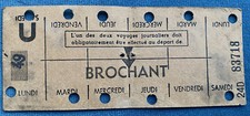 Carte ticket Hebdomadaire de