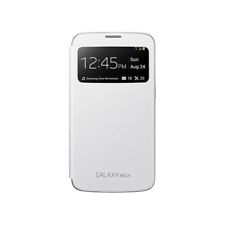 ETUI OFFICIEL A RABAT SAMSUNG GALAXY MEGA BLANC S-VIEW ECO-CUIR (PU)