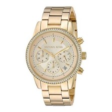 Montre Femme MICHAEL KORS BRYANT MK6356 Chrono Acier Inoxydable d'Or