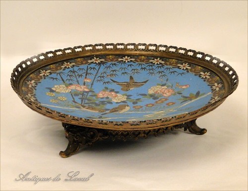 Coupe cloisonné oiseaux - coupe,