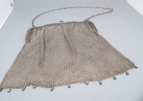 Ancien sac bal argent - bal, en