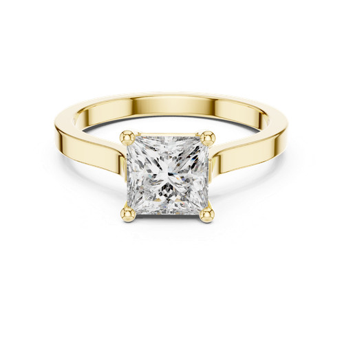 Bague diamant taille princesse