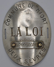 Plaque de métier - NIORT