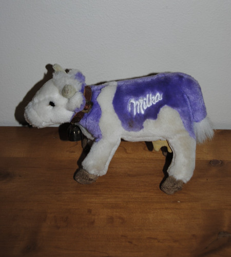Peluche doudou vache milka - peluche,