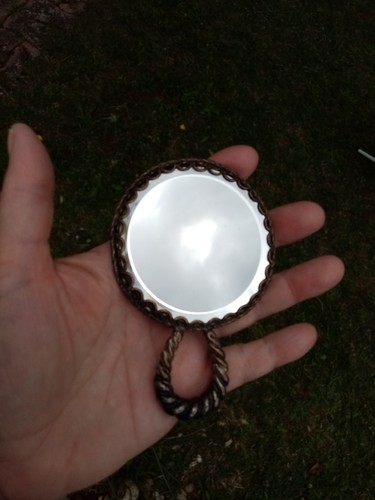 Petit miroir vintage - , à