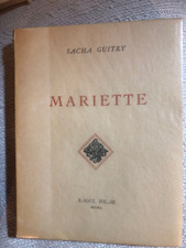 Mariette - Sacha Guitry  - Solar numéroté