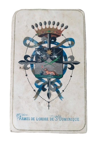 Image pieuse ancienne - ancienne, armes