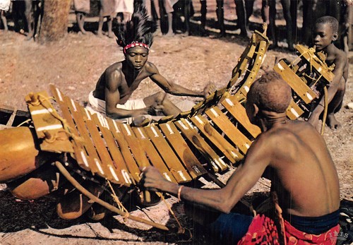 Maroc balafon players - maroc,