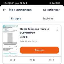 siemens hotte décorative murale 90cm 55db 718m3/h inox lc97bhp50
