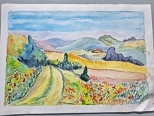 peinture aquarelle paysage