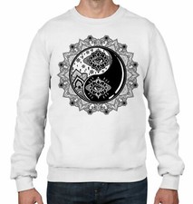 Yin Et Yang Mandala Hippie Tatouage Homme Pull