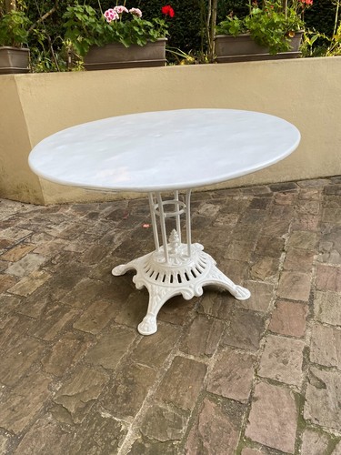 Table ronde jardin vintage - ronde, de