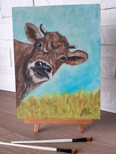 Peinture de vache ferme art