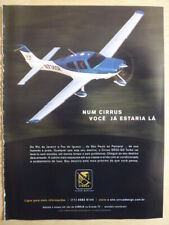 9/2007 PUB CIRRUS AIRCRAFT SR22-G3 TURBO ORIGINAL PORTUGUESE AD