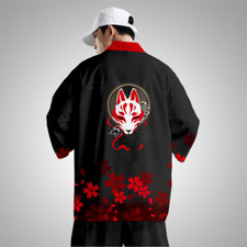 Hommes Kimono Cardigan Haut
