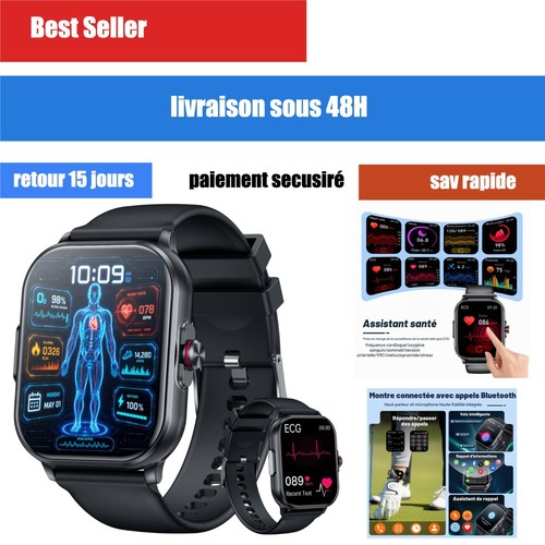 Montre connectée ecg idomars - montre,