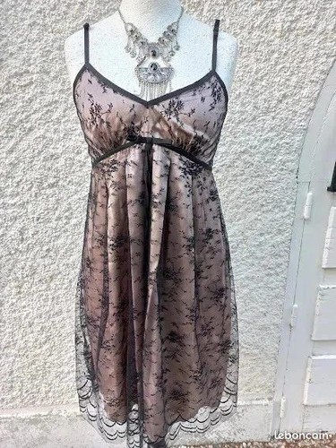 Robe soie naf - robe, (t38)