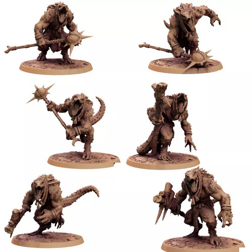 Hommes lézards guerriers - hommes,