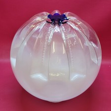 Globe Boule Pour Suspension Ou Lampe Lampadaire Vintage Mazzega Italie 1970 30cm