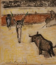 Pastel tauromachie par Carlos