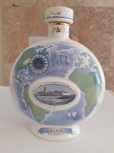 Bouteille cognac porcelaine